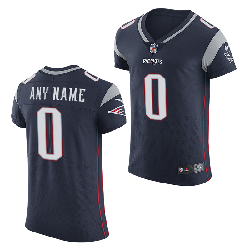 Nike Elite Customized JerseysNavy Patriots