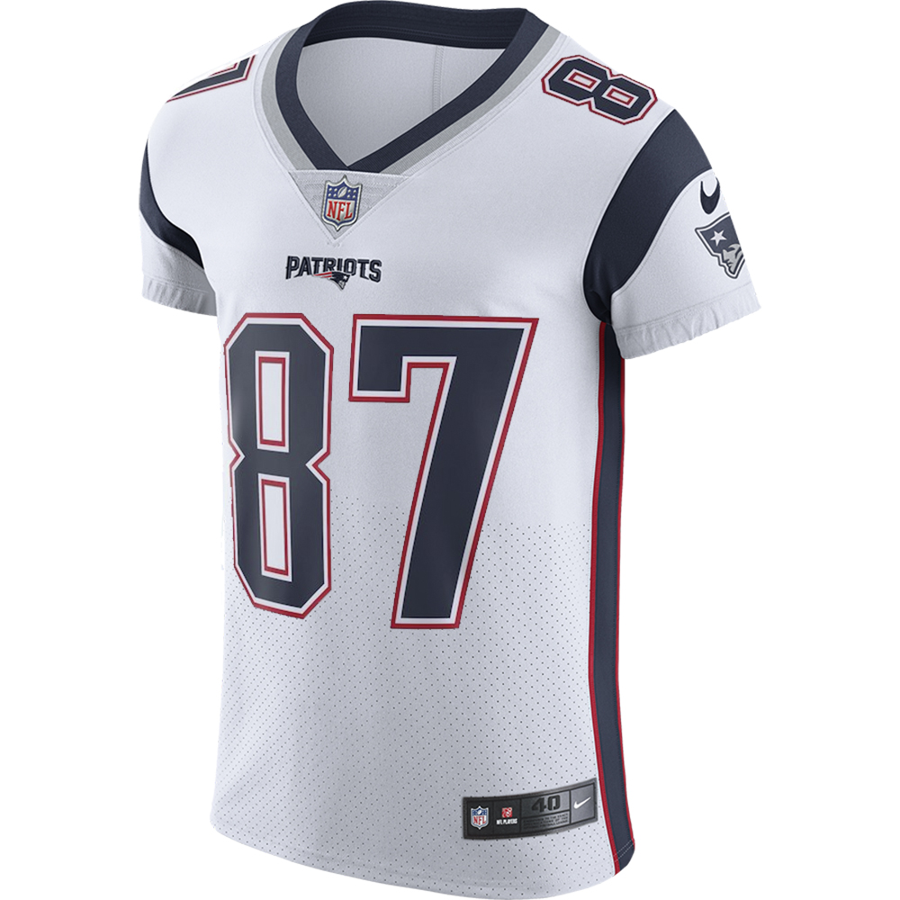 Nike Elite Vapor Rob Gronkowski 87 JerseyWhite Patriots